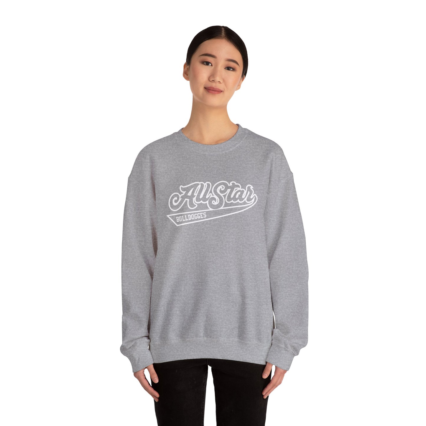 'Classic White' Logo Unisex Crewneck Sweatshirt